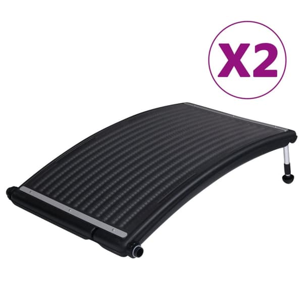 vidaXL Rundad solpanel för pool 2 st 110x65 cm -  Poolvärmare