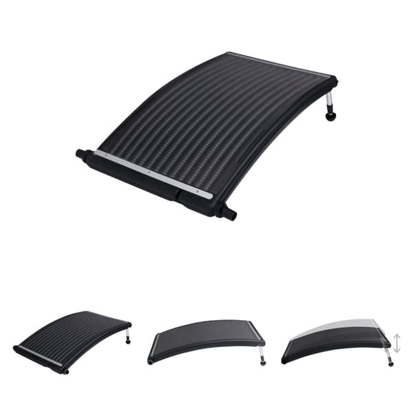 The Living Store Rundad solpanel för pool 110x65 cm -  Poolvärmare