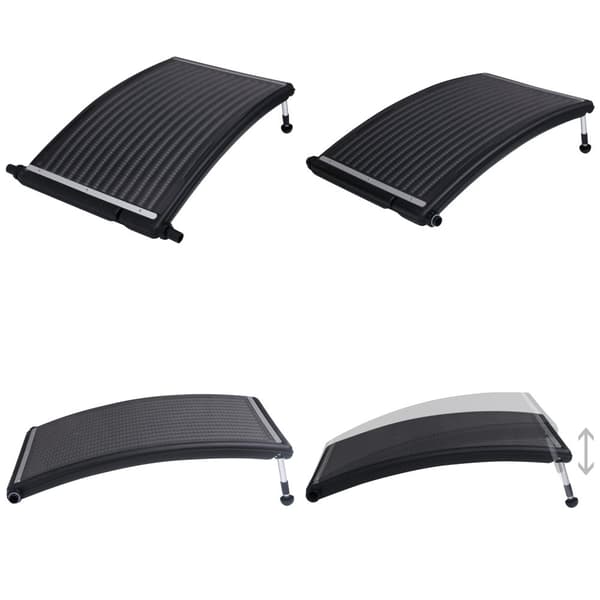 Rundad solpanel för pool 110x65 cm - Solpanel För Pool - Solvärmare För Pool - Home & Living