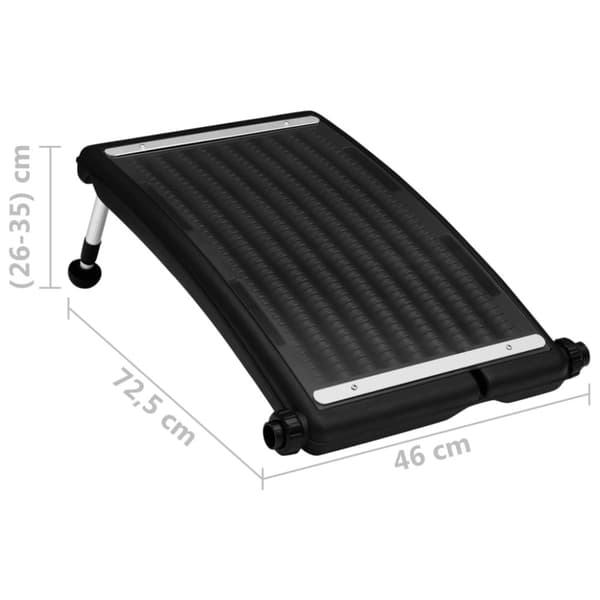 Välvd solpanel för pool 72,5x46 cm - Solpanel För Pool - Solvärmare För Pool - Home & Living