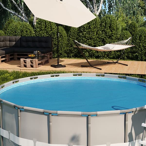 Oskar rund pool solskydd 366 cm 400 µ, Min poolvärme solskydd
