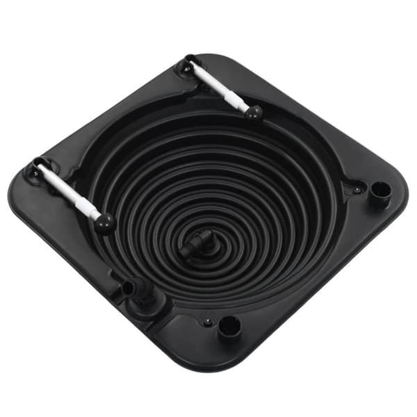 Soldrivna poolvärmare 5 st 75x75x36 cm HDPE aluminium