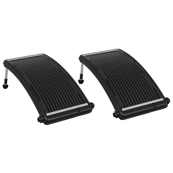 Rundad solpanel för pool 2 st 110x65 cm