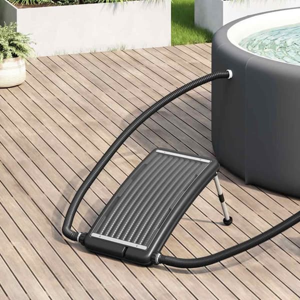 Välvd solpanel för pool 72,5x46 cm
