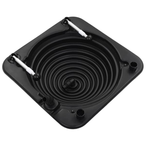 Soldriven poolvärmare 75x75x36 cm HDPE aluminium