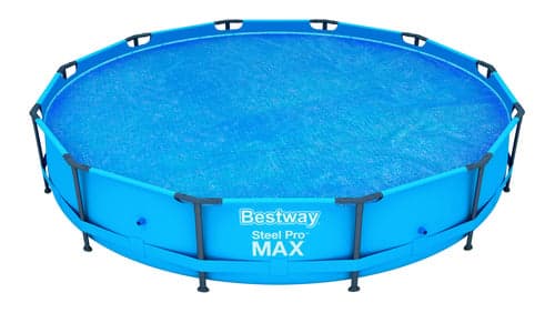 Bestway Aurinkokansi - Ympäristöystävällinen 366cm sininen allaskansi energiatehokkaaseen lämmitykseen