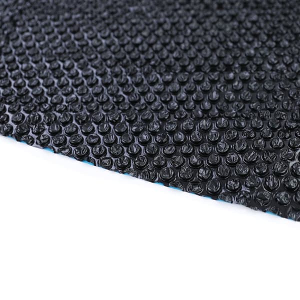 RAMROXX Aurinkolämmitteinen uima-altaan peite, 550x275cm, UV-stabiloitu PE, musta/sininen design