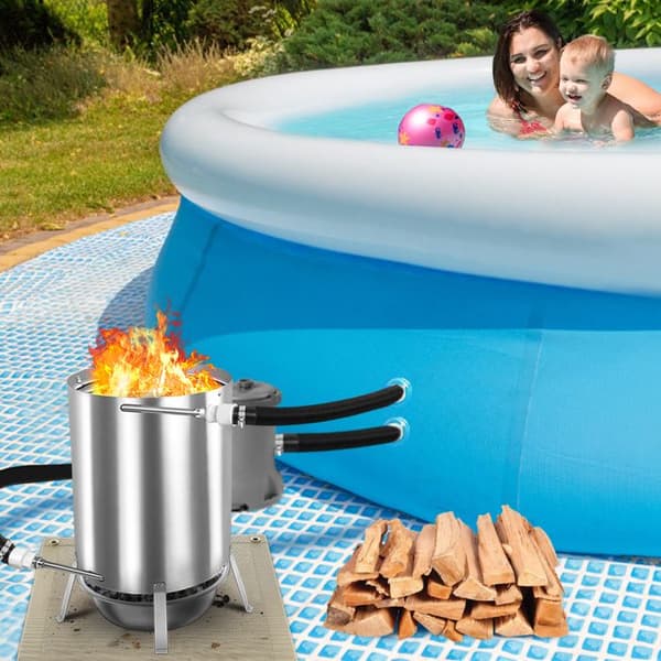Pool Heating - YUENFONG - Rostfritt Stål - Värmeslang - Anslutningar 32/38 mm