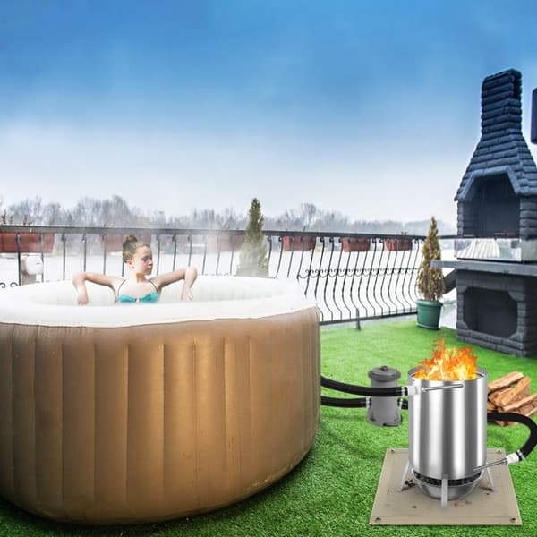 Pool Heating - YUENFONG - Rostfritt Stål - Värmeslang - Anslutningar 32/38 mm