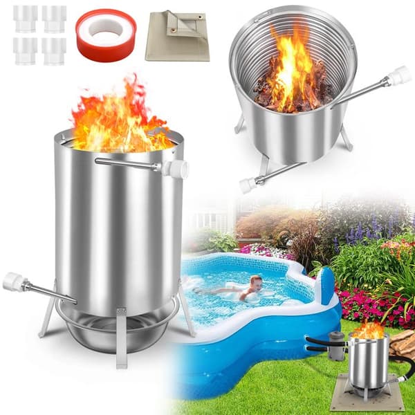 Pool Heating - YUENFONG - Rostfritt Stål - Värmeslang - Anslutningar 32/38 mm