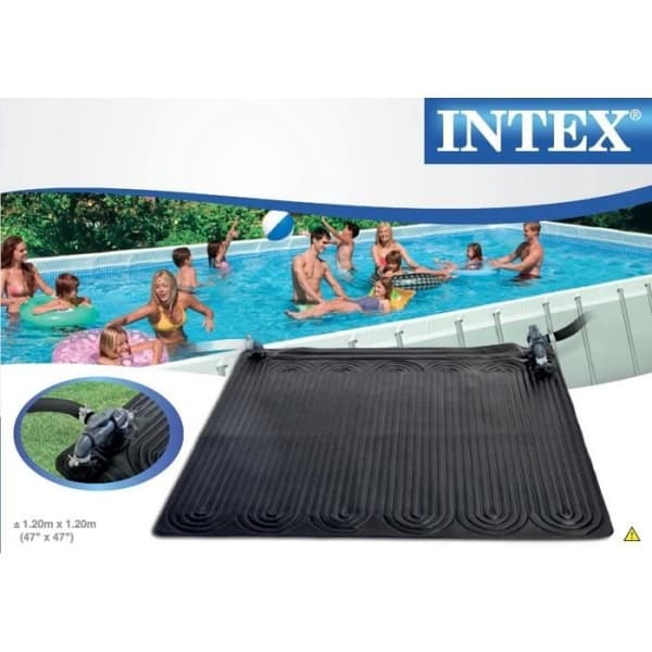 Solmatta - INTEX - Modell för pool ovan jord - Ökar vattentemperaturen - 1,20m x 1,20m - UV PVC