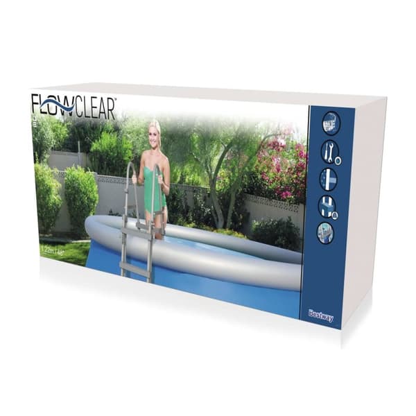 Bestway poolstige med 4 trin Flowclear 122 cm 58331