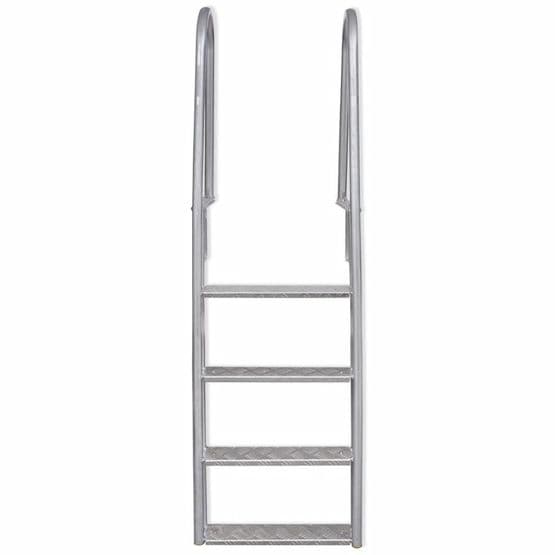 Poolstege/Lejdare 4 Steg Aluminium 167 Cm