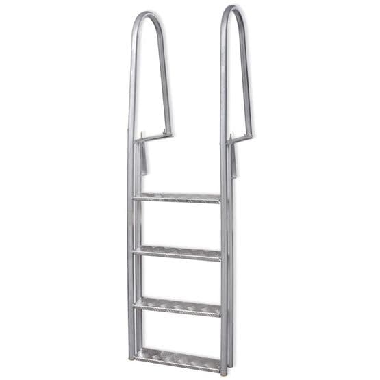 Poolstege/Lejdare 4 Steg Aluminium 167 Cm