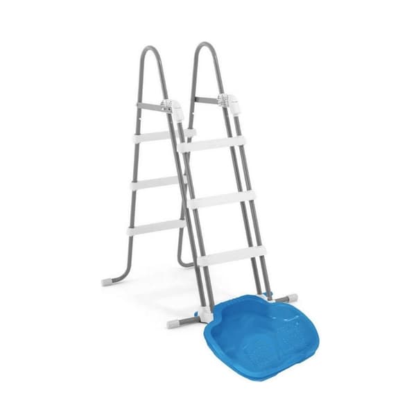 Intex - Säkerhetspoolstege 107 cm & Fotbad