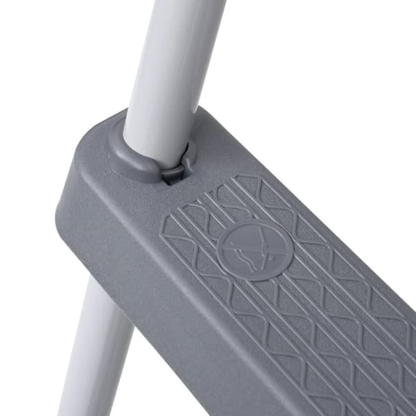 vidaXL Uima-altaan tikkaat 84 cm harmaa teräs