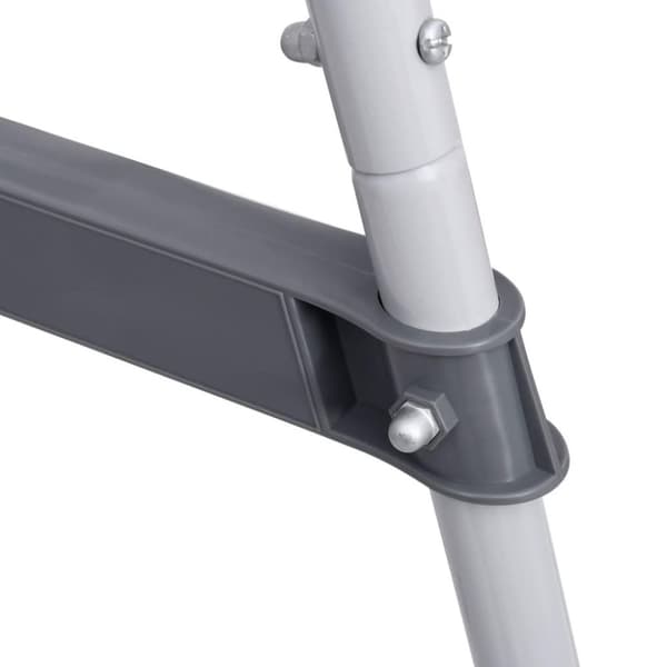vidaXL Uima-altaan tikkaat 84 cm harmaa teräs