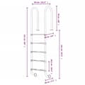 Miniatyrbilde 5 av 7: vidaXL Bassengstige 54x38x211 cm 304 rustfritt stål