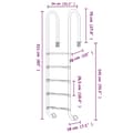 Miniatyrbilde 5 av 7: vidaXL Bassengstige 54x38x211 cm 304 rustfritt stål