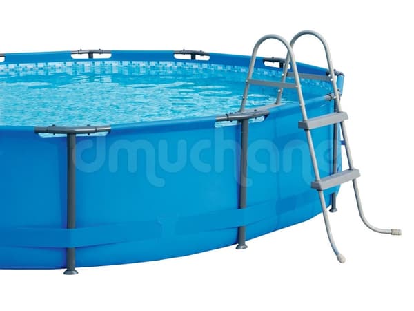 Bestway - poolstege - 2 steg - 84 cm - grå