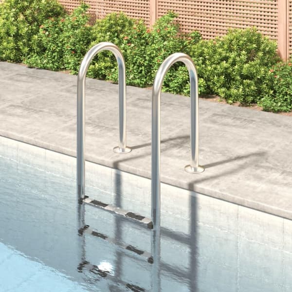 vidaXL Poolstege 54x38x158 cm 304 rostfritt stål