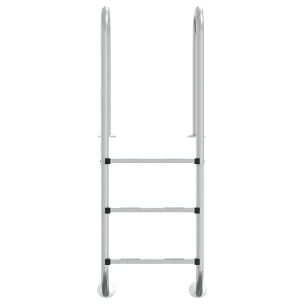 vidaXL Poolstege 54x38x158 cm 304 rostfritt stål