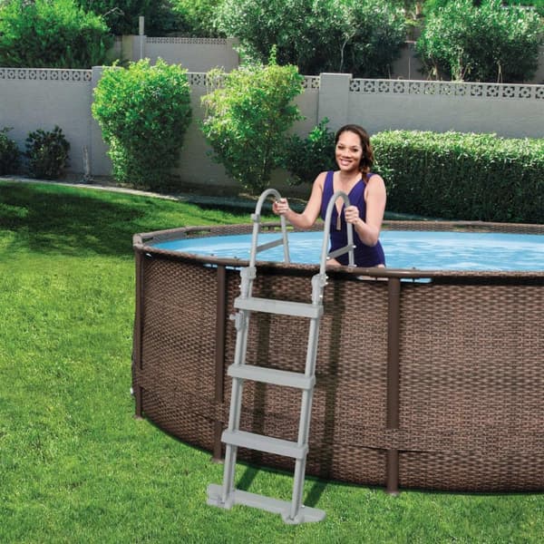vidaXL Bestway poolstige med 4 trin Flowclear 122 cm 58331