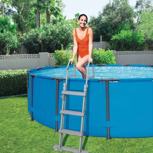 vidaXL Bestway poolstige med 4 trin Flowclear 122 cm 58331