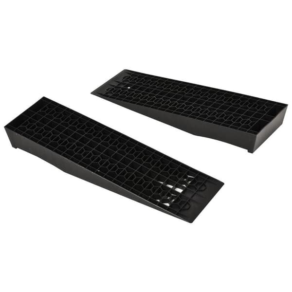 Rootz-rampe - tærskelrampe - kantstensrampe - gummiramper - skridsikre ramper - PP - sort - 70 x 20 x 8 cm