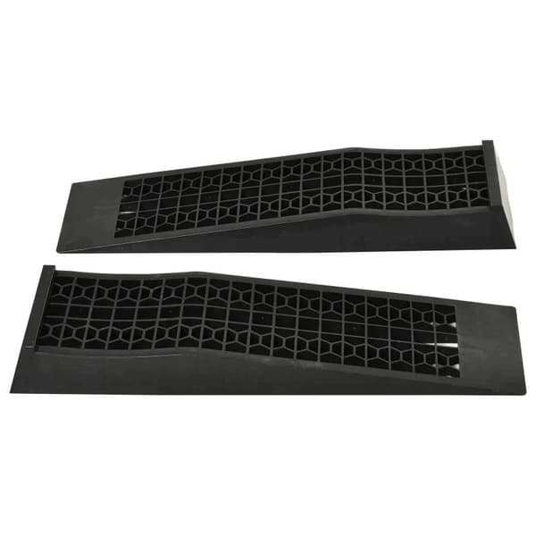 Rootz-rampe - tærskelrampe - kantstensrampe - gummiramper - skridsikre ramper - PP - sort - 70 x 20 x 8 cm