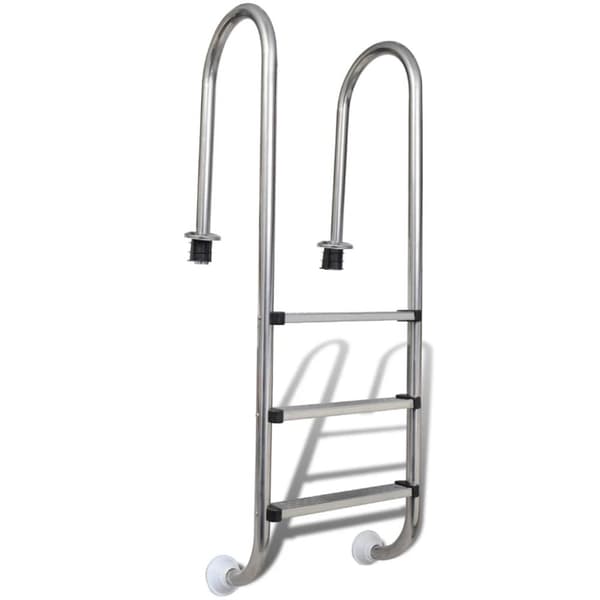 bassinstige 3 trin rustfrit stål 304 120 cm