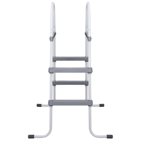 Uima-altaan tikkaat 84 cm harmaa teräs