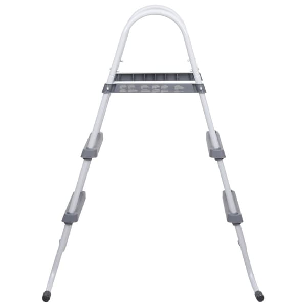 Uima-altaan tikkaat 84 cm harmaa teräs