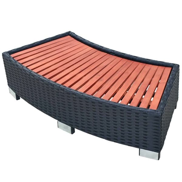Spatrappa konstrotting 92x45x25 cm svart