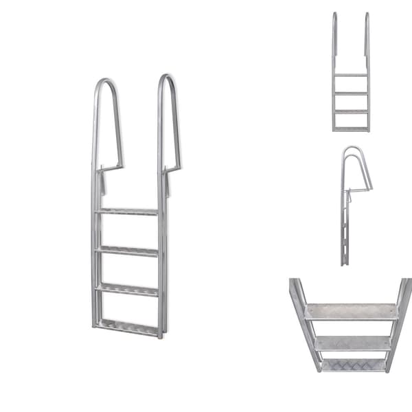 Uima-altaan tikkaat, portaat & rampit - Living Laituri-/uima-allastikkaat 4 porrasta Alumiini 167 cm