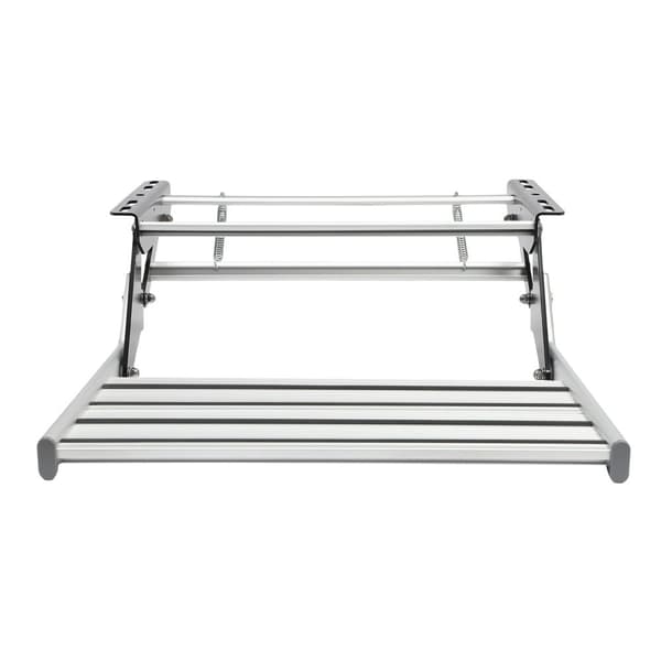 Camping RV-ingångstrappa, hållbar aluminiumkonstruktion, hög lastkapacitet,silver