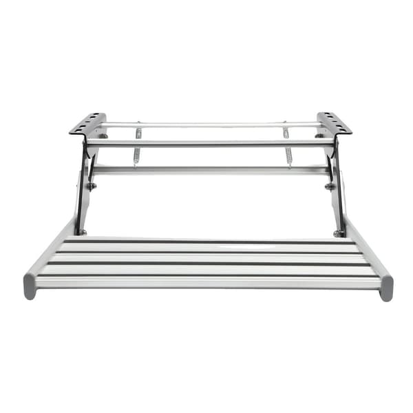 Camping RV-ingångstrappa, hållbar aluminiumkonstruktion, hög lastkapacitet,silver