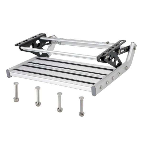 Folding Step, Høj Belastningskapacitet, Antiskrid Sikkerhedsfunktioner,Sølv