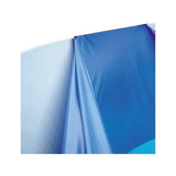 Vanligt foder för GRE-simpool - Rund Blå 350 x 90 cm - Överlappning - Anti-UV-skydd