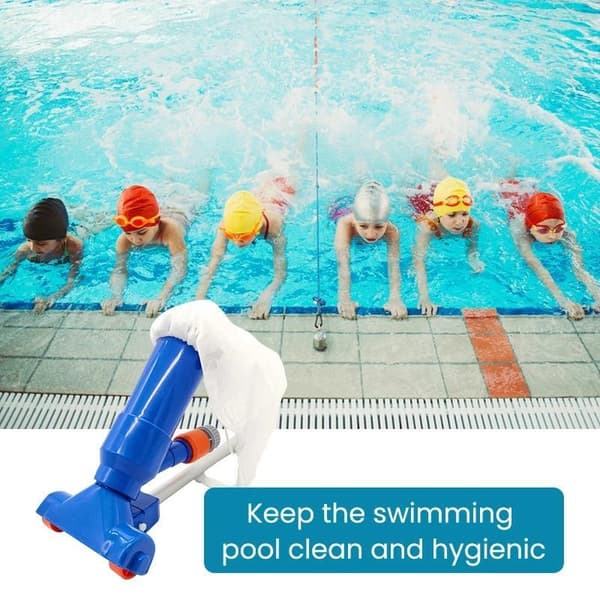 bärbar pooldammsugare kit, verktygssats för poolrengöring, poolrensare set