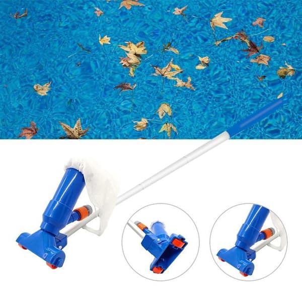 bärbar pooldammsugare kit, verktygssats för poolrengöring, poolrensare set