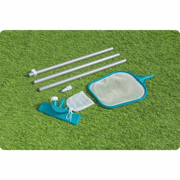 Pool rengøringssæt 167cm pind + støvsuger + net Bestway 58013
