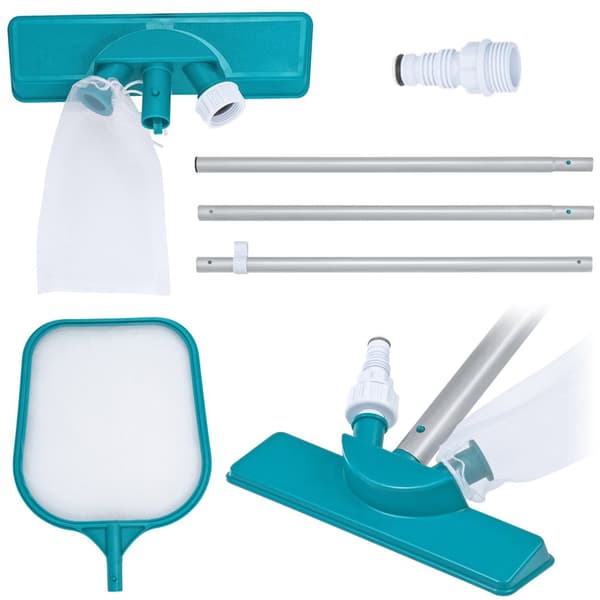 Pool rengøringssæt 167cm pind + støvsuger + net Bestway 58013