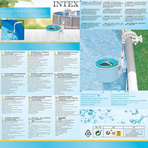 INTEX vægmonteret overfladeskimmer Deluxe