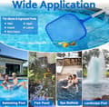 Miniatyrbillede 6 af 6: Poolskimmer med 5-delt teleskopstang – fintmasket bladnet til hurtig rengøring af pool, spa og dam