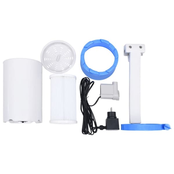 Bräddavlopp till pool med pump och adapter 16 cm plast