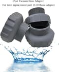 Miniatyrbild 5 av 5: Lollanda 2-pack Slangadapter för poolskimmer – kompatibel med Intex 11239, vägganslutning slangkoppling ersättningsdel