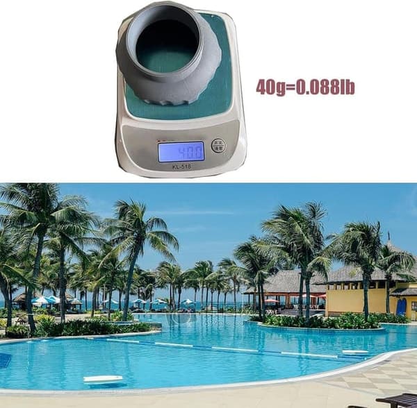 Lollanda 2-pack Slangadapter för poolskimmer – kompatibel med Intex 11239, vägganslutning slangkoppling ersättningsdel