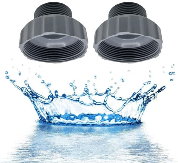 Lollanda 2-pack Slangadapter för poolskimmer – kompatibel med Intex 11239, vägganslutning slangkoppling ersättningsdel