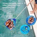 Miniatyrbild 2 av 6: Lollanda Poolskimmer med 5-delad justerbar teleskopisk aluminiumstång – finmaskig poolnät, passar för pool och spa